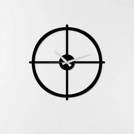 Ocean Metal Wall Clock – Stylish and Contemporary Design for Living Room, Bedroom, Office, and Home Décor, Minimalist Clocks (Silver Clock Hands, 14 W x 14 H / 35x35 cm)