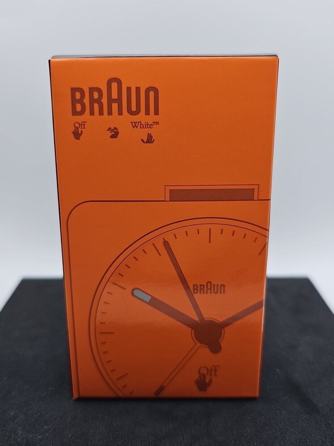Off-White X Braun Classic Travel Alarm Clock Orange Virgil Abloh HYPE