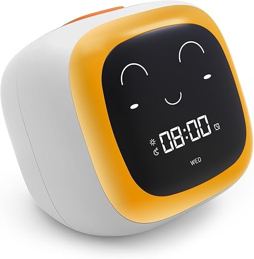 OK to Wake Alarm Clock for Kids, Toddler Sleep Training Clock with Sound Machine, Kids' Night Light, Digital Alarm Clock for Boys' and Girls' Bedrooms