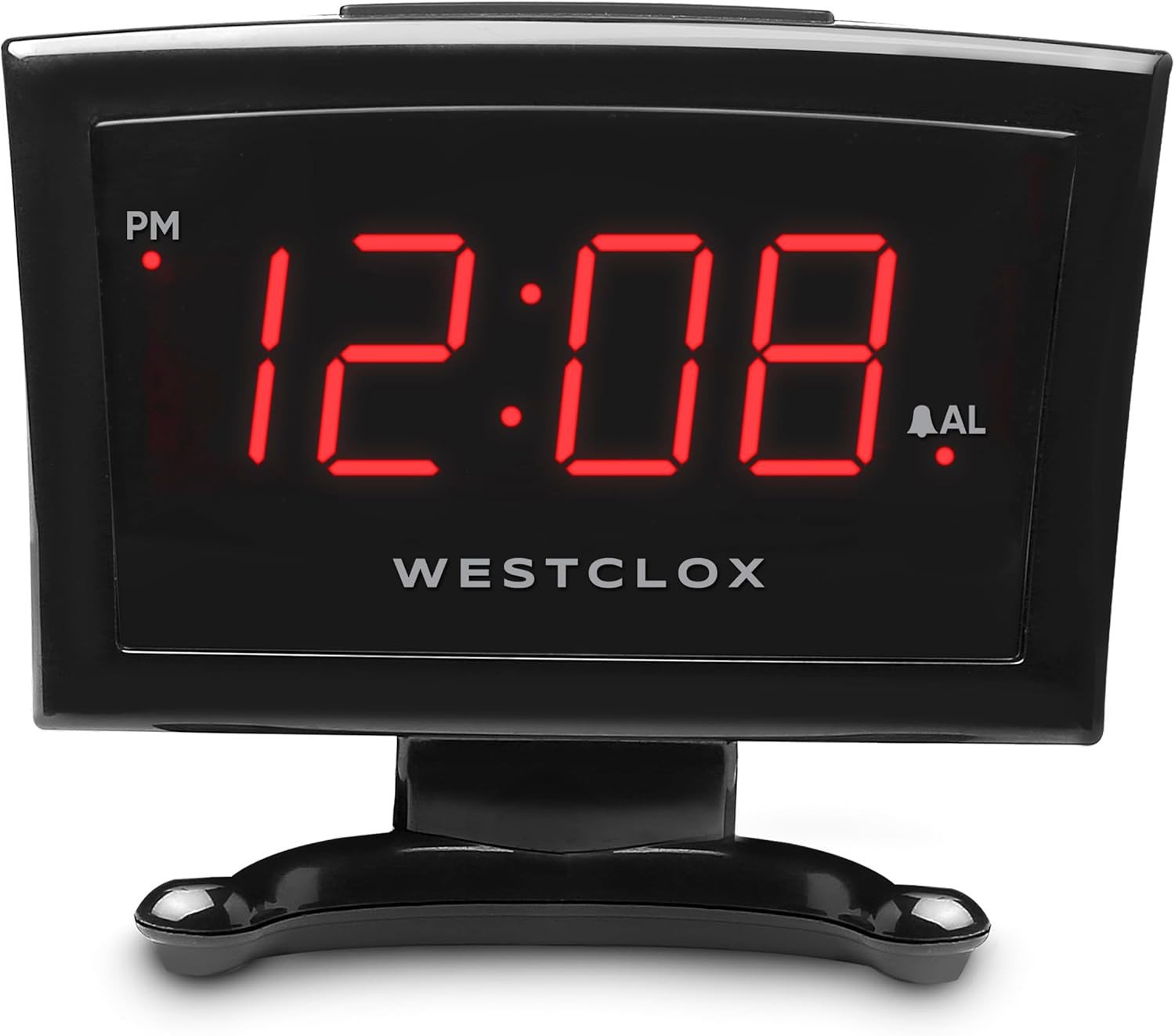 Plasma LED Alarm Clock for Adults – 0.9-Inch Display, USB-C Charging, Battery Ba