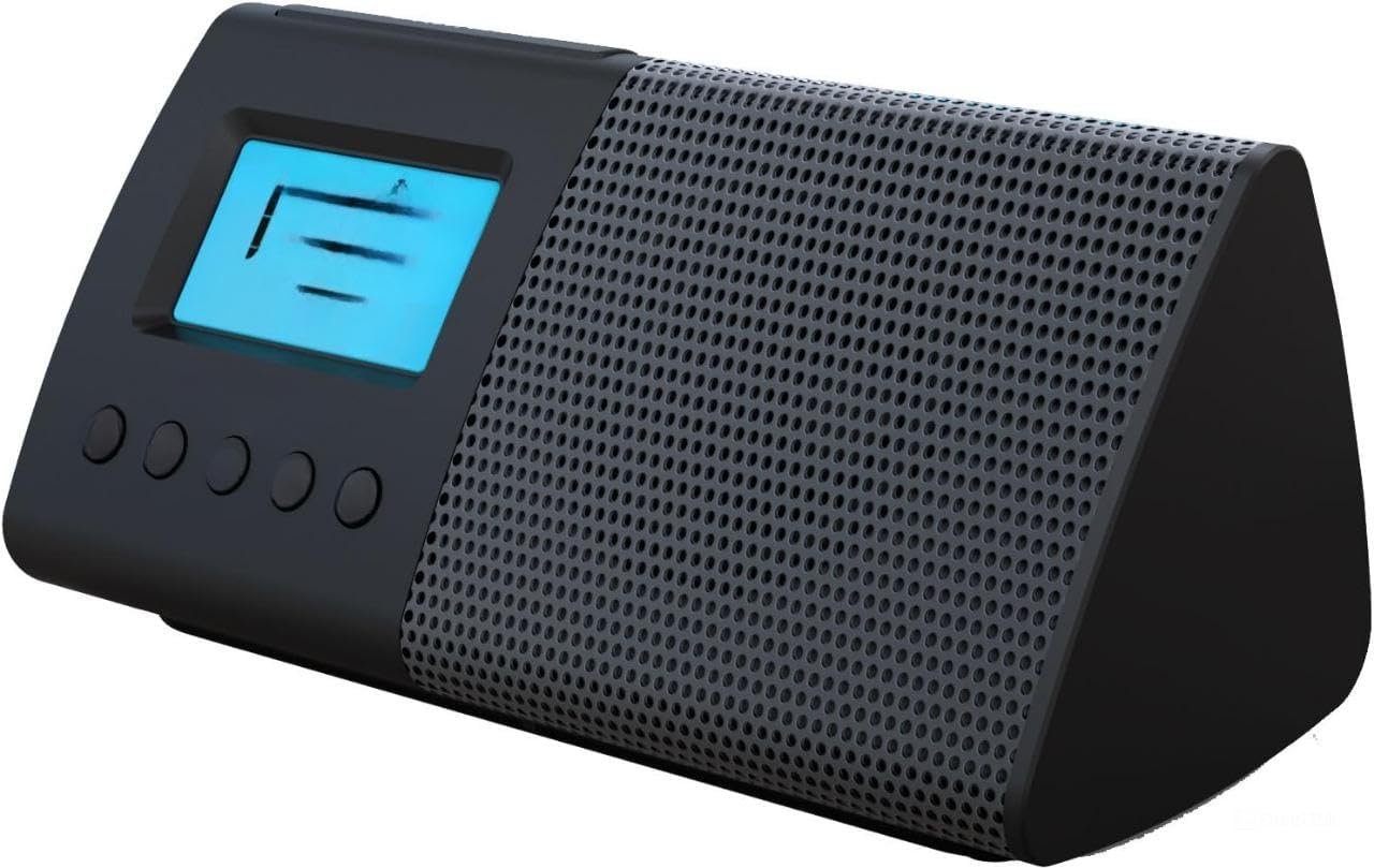 Portable USB Charging Dual Alarm Clock Speaker System - Black Replacement for iHome, Model Number iHM46BC Compatible with Smartphones Laptops and PCs, Smart Home Devices, Portable Power Banks