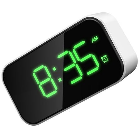 Raindrops Full Screen Alarm Clock Bedroom Desk Electric Green