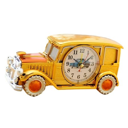 Raindrops Windup Alarm Clock Classic Car Alarm Clock Table Clock Child Travel 18.6*7.6CM