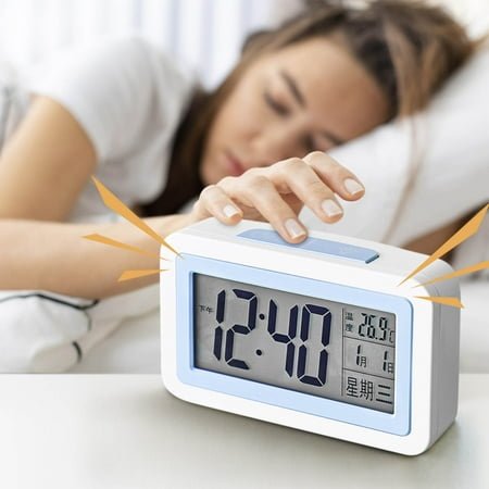 【SATRINO】Digital Alarm Clock with Bed Shaker & LED Display - Loud for Heavy Sleepers, 7-Color Night Light & Dimmer, Easy Set for Kids, Teens, Elders & Hearing Impaired