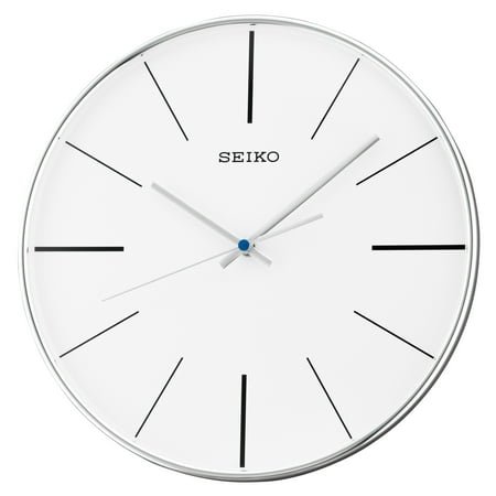 Seiko 11 Lenox Wall Clock, Round, Quartz, Analog, White QXA634ALH