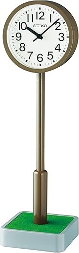Seiko Metro Non Ticking Desk Table Clock, 12 Inch, Black