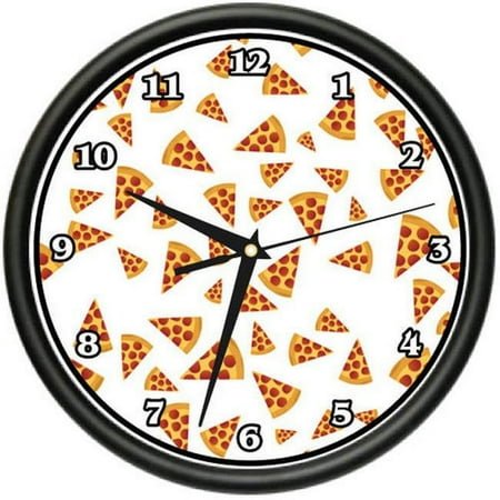 SignMission CL-Pizza Slice Pizza Slice Wall Clock - Kitchen Decor Italian Food Gift