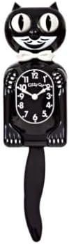 Small Kitty-Cat Klock Classic Black (Includes Battery)