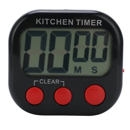 Space-Saving, Durable, Portable and Reliable Stopwatch Clock Large Clear Digital Kitchen Timer