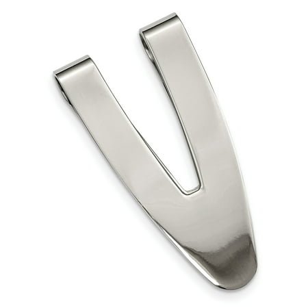 Stainless Steel Polished Money Clip