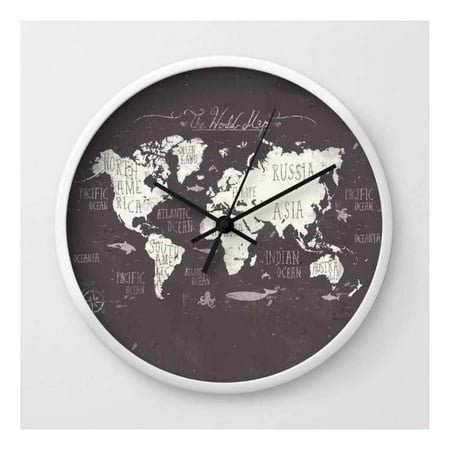 The World Map Wall clock