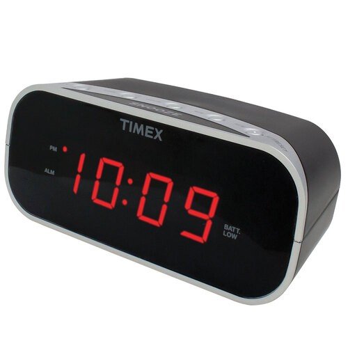 Timex T121B Alarm Clock with 0.7" Red Display