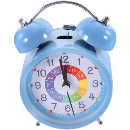 unbranded Luminous Silent Alarm Clock Ceiling Radios Digital Clocks Kid Vintage Student Blue