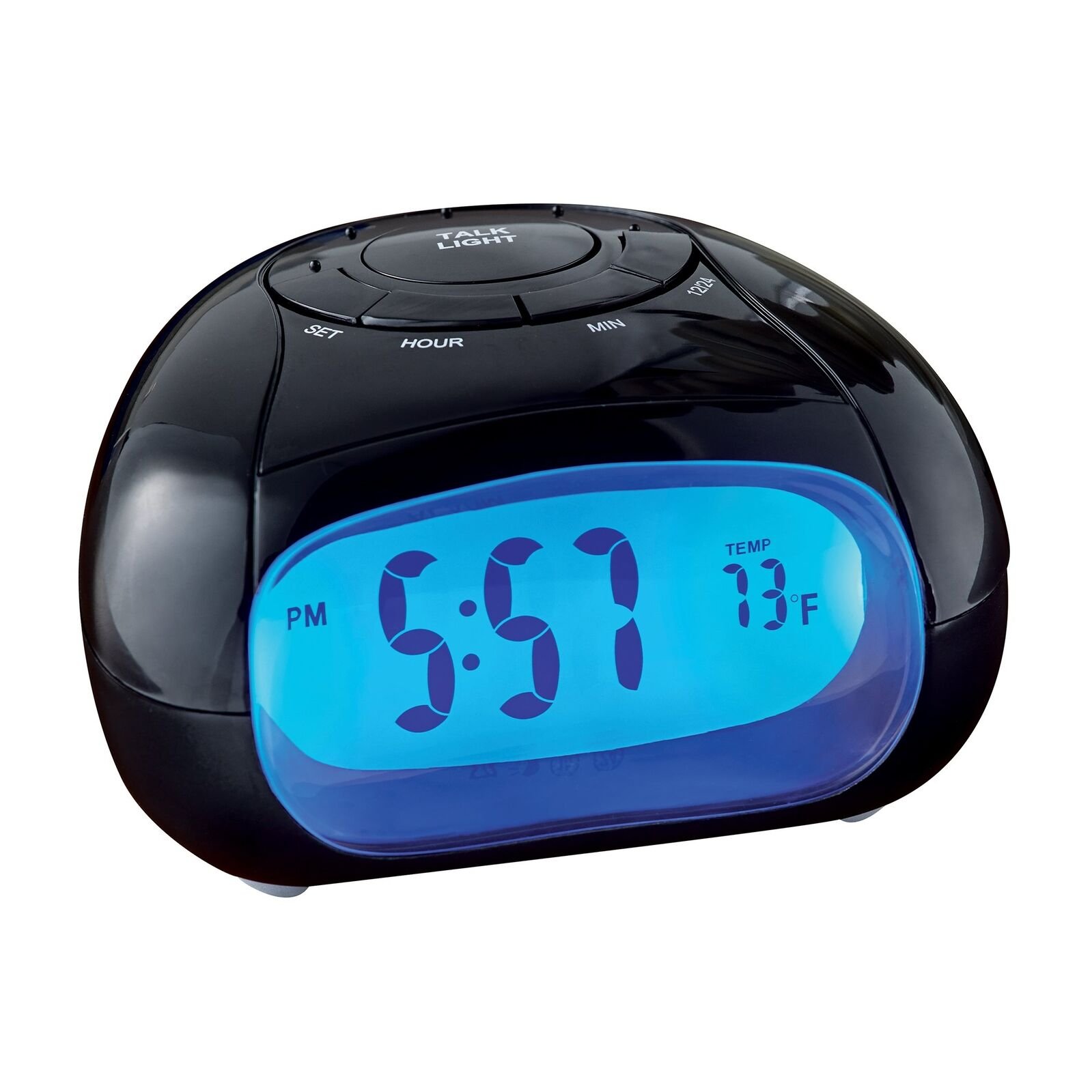 Unique Talking Clock with Easy-to-Read LCD Screen