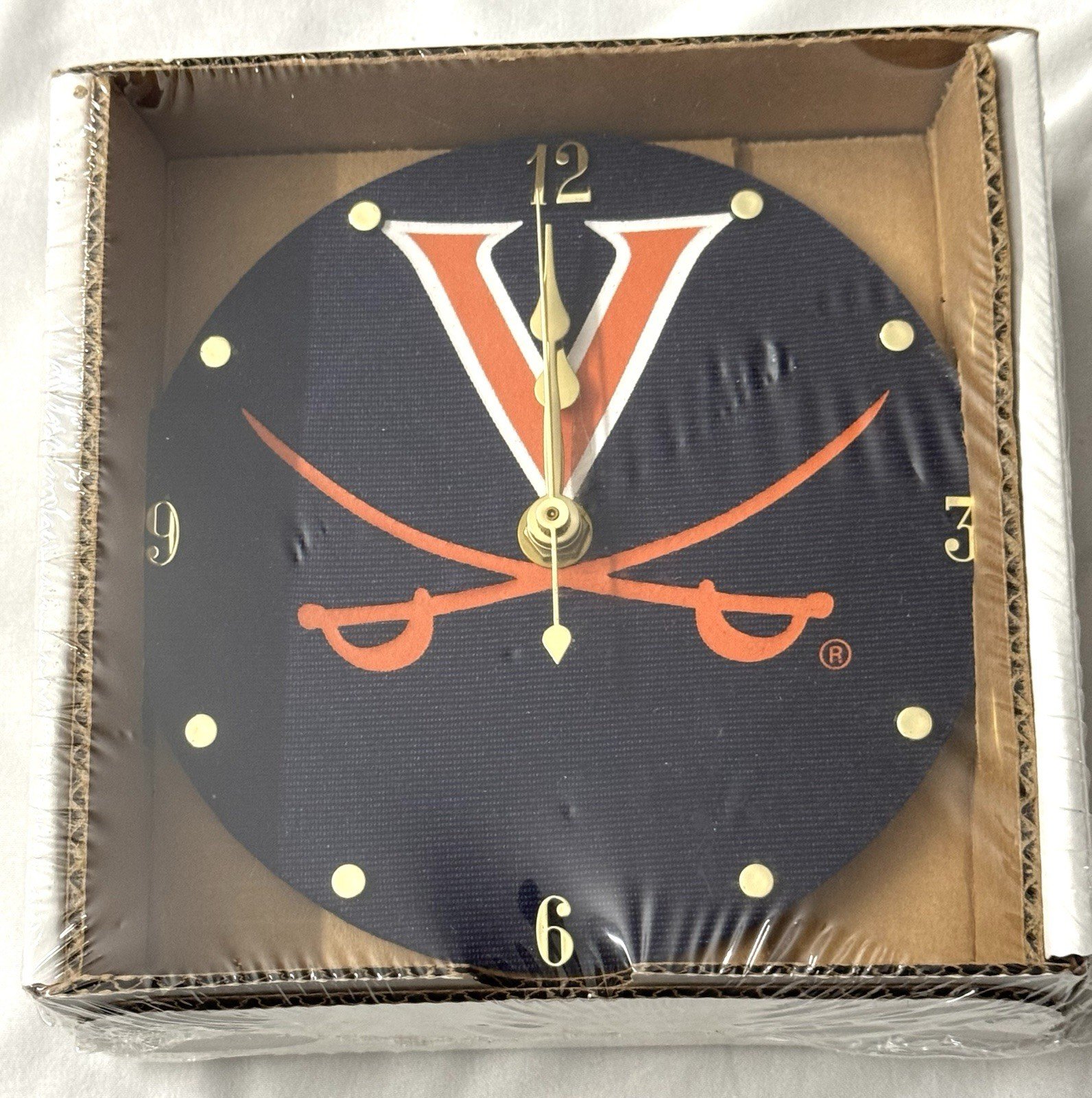 University Of Virginia Cavaliers 6" Clock NCAA Factory Sealed READ