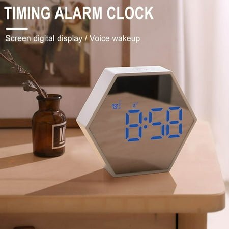 VBXOAE Multi-Function LED Alarm Clock Timer,3 Alarm Settings,160-Minute Countdown,Snooze Function,Battery Operated,Ideal for Students,Kitchen,Bedroom Yellow