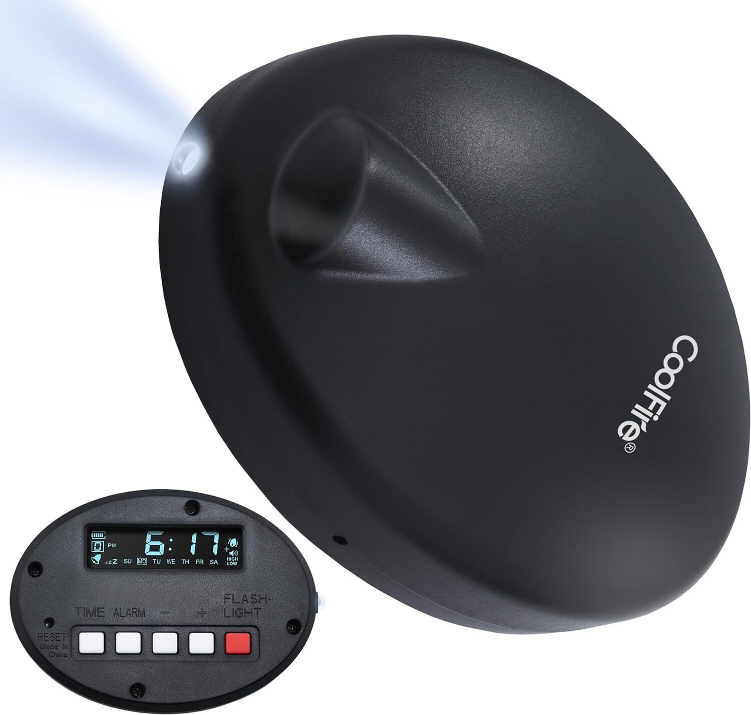 Vibrating Alarm Clock for Heavy Sleepers Adults Teenagers with LCD Time Display