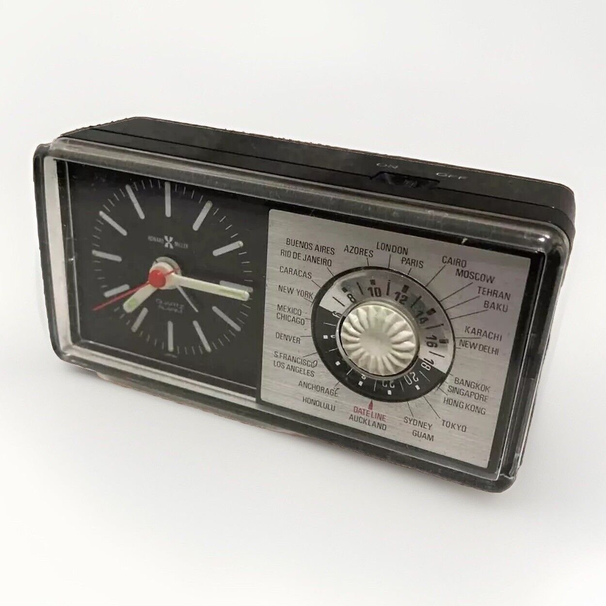Vintage Howard Miller Travel Alarm Clock