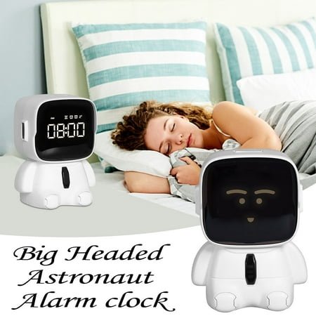 Sawvnm Astronaut Alarm Clock - Fun LED Digital Clock with Snooze, Timer & Night Light for Kids Room, Bedroom - Spring Refresh Sale!