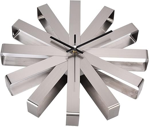 Wall Clock, 11.8in Wall Clock, Large Wall Clock for Living Room, Wall Clock Stainless Steel Silent Modern Decorative Hanging Clock for Bedroom,Kitchen,Dining Room,Office