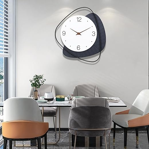 Wall Clock, Decorative Wall Clocks,Silent Non-Ticking Quality Quartz Wall Clock Battery Operated,Large Wall Clock for Living Room,Kitchen,Home,Bathroom,Bedroom Wall Decor,14.5x16inch