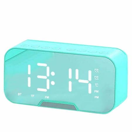 WEMDBD Wireless Bluetooth 5.0 Speaker, Alarm Clock with Phone Function, with FM