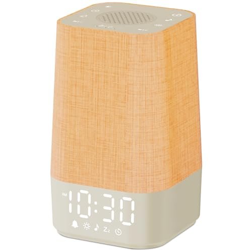 Wkzay White Noise Sound Machine: 30 Soothing Sounds, Sunrise Alarm Clock for Gentle Wake Up, Adjustable Volume & Night Light, Timer, Ideal for Adults, Kids and Babies - Easy to Sleep, Relax, Focus
