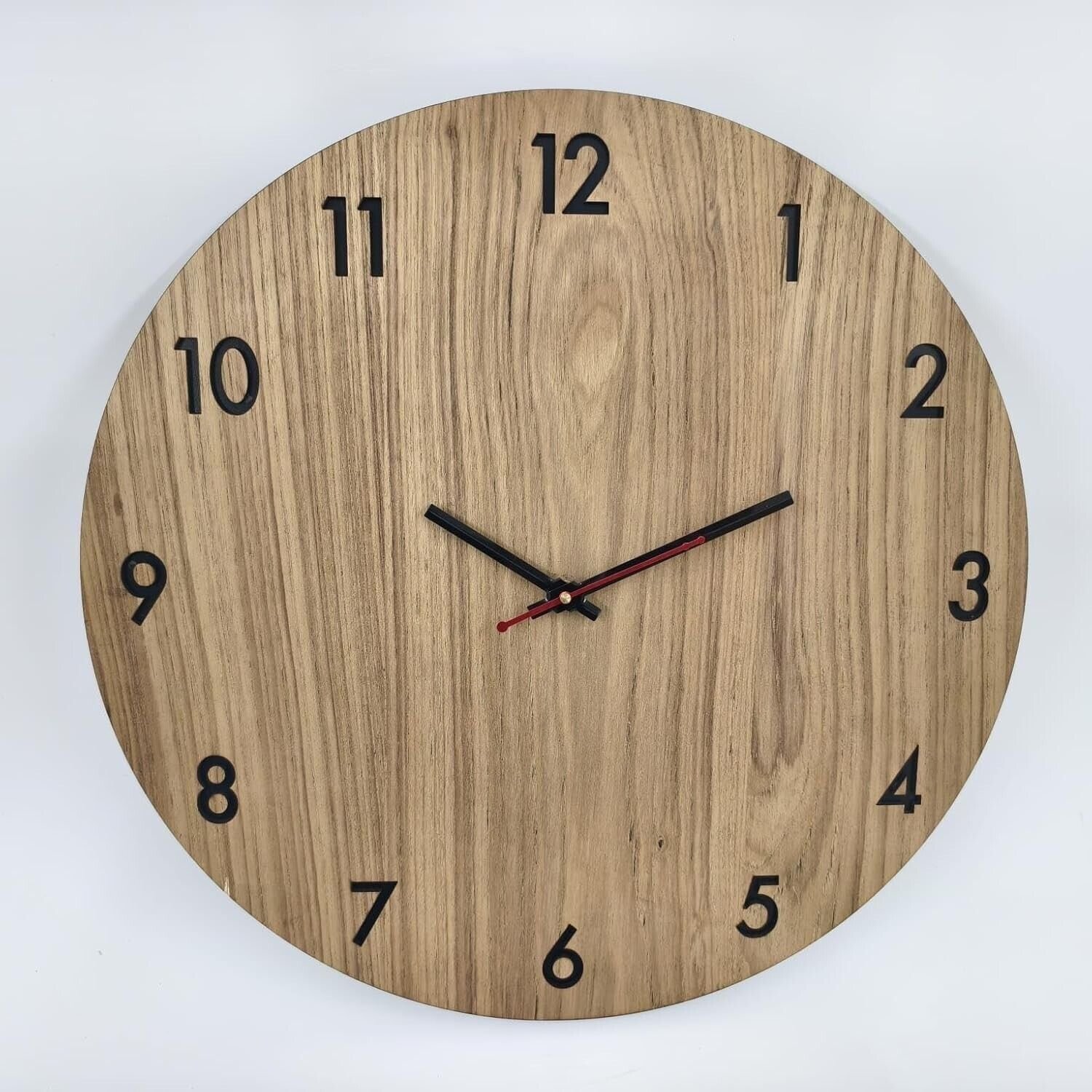 Wooden Decorative Round Wall Clock 22 inch Vintage Rustic Country Tuscan Style