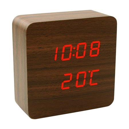 Zwidao Alarm Clock for Heavy Sleepers Adults Kids Voice-controlled LED Digital Alarm Clock Multi-function Electronic Desk Clock Radio-wave Atomic Clock