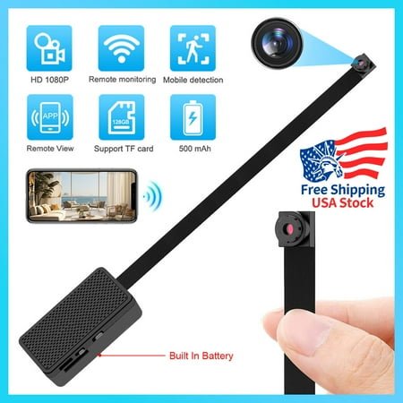 1080P HD Wireless WiFi Spy Camera DIY Mini Pinhole Nanny Cam Video DVR Recorder