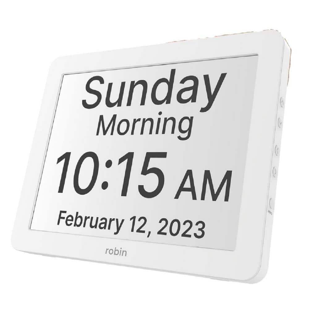 12 in. Digital Clock with Day and Date for Elderly, Clocks for...