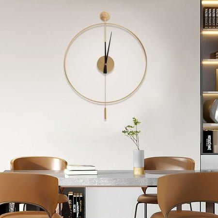 20inches Wall Clock Modern Design Pendulum Hollow Dial Silent Clock High-quality