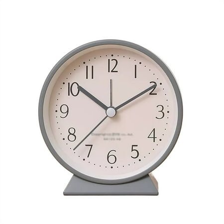 3 Inch Alarm Clock, Silent Sweep Movement, Night Light, Battery Operated, Gentle Wake
