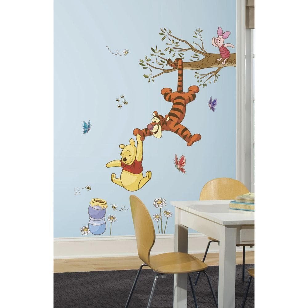 5 in. x 19 in. Winnie the Pooh Swinging for Honey Peel...