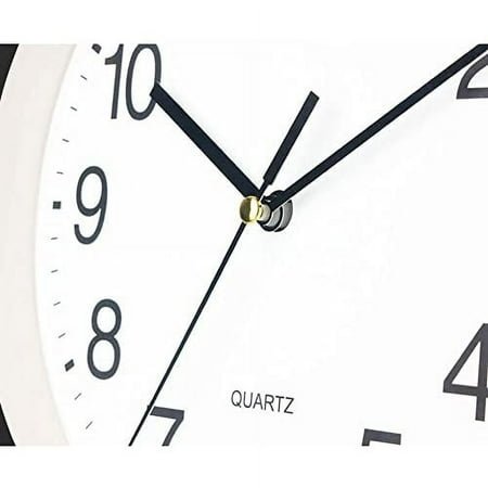 6 Inch Silent Wall Clocks Battery Operated, Non-Ticking Modern Round Clock for Bedroom, Small Wall Clock, Ideal for Home Office Kitchen School, Easy to Read (Color : Gray)