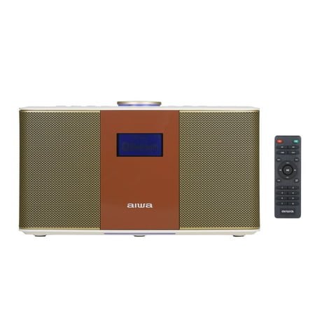 Aiwa Exos-5 Wireless Bluetooth Hi-Fi Home Speaker, FM Radio, Alarm Clock,