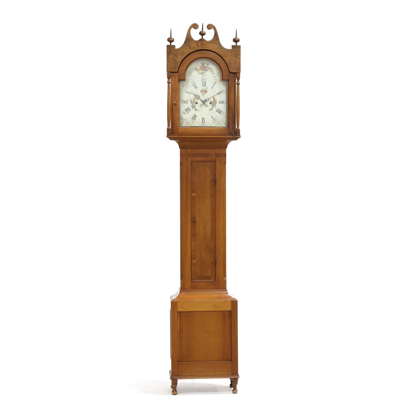 American Chippendale Cherry Tall Case Clock