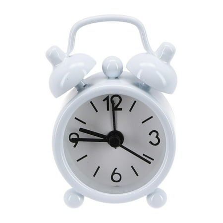 Analog Clocks Classic Double Bell Alarm Clock Movement Bedside Night 4CM