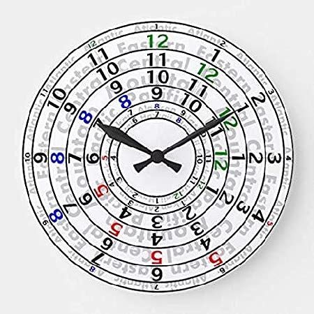 ArogGeld Time Zone Wall Clock Personalized Decorative Clock Silent Non Ticking Wooden Wall Clock Battery Operated Esay Read for Home Decor Kids Room Office Housewarming Gift