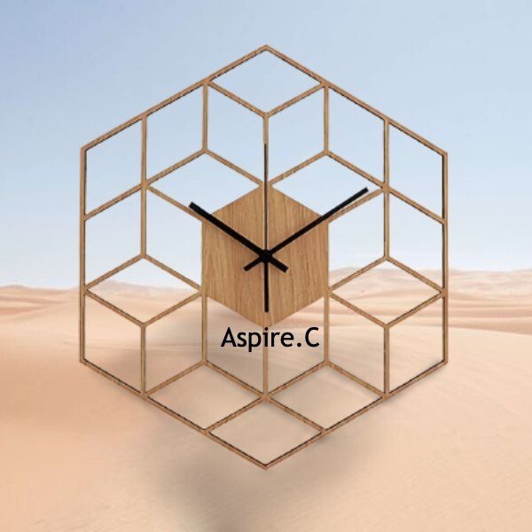 Aspire Wood Clock | Kitchen | Living Room Clock | Bedroom Clock