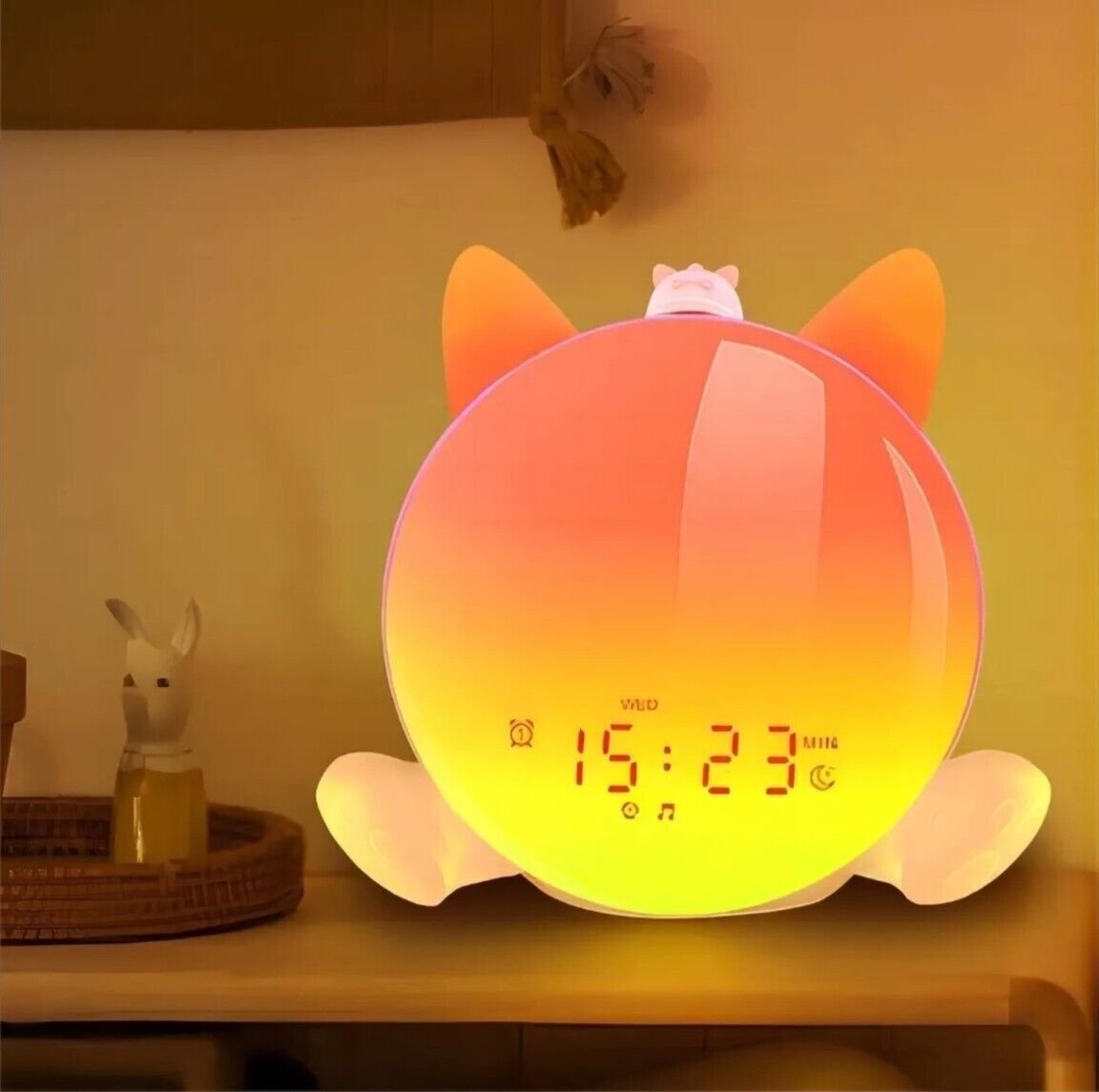 Aurora Sunrise Simulation Alarm Clock Bluetooth Speaker Wake Up Light - New!