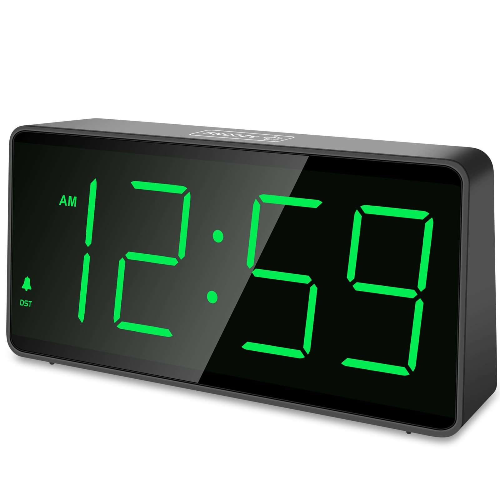 Battery Operated Digital Clock,Alarm Clock Cordless Large Big Numbers 4Dimmers
