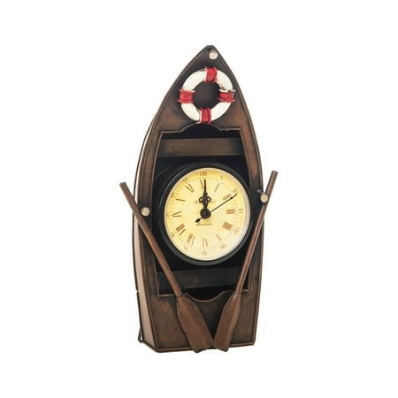Beachcombers Boat Wall Clock Brown