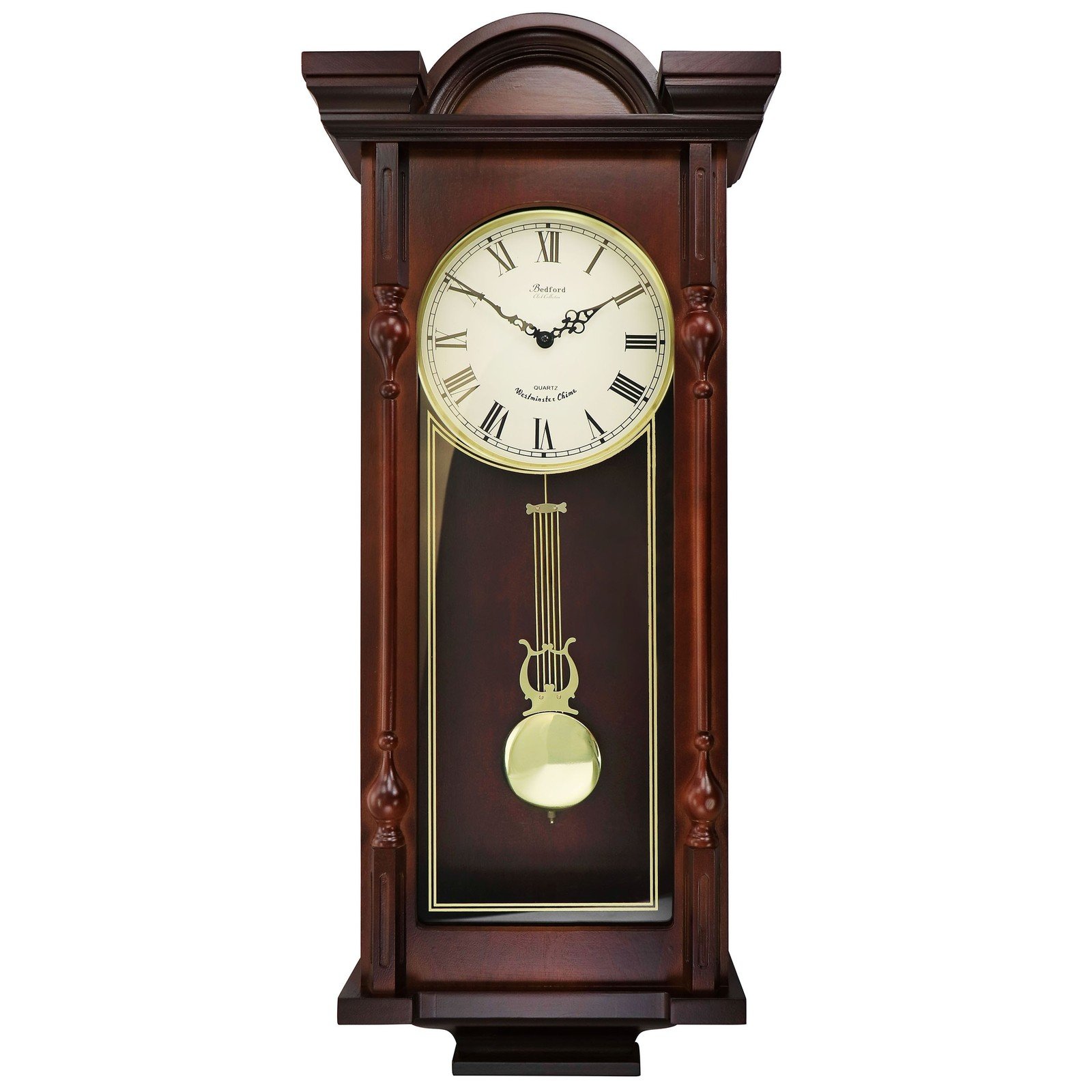 Bedford Clock Collection Grand 31In Pendulum Wall Clock