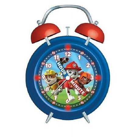 Berger M Z Analog Wind-Up Wall Mounted Paw Patrol Alarm Clock