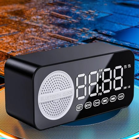 Bluetooth Speaker,Intelligent Alarm Clock,Portable Mini Subwoofer,Sound,Long Battery,Alarm Function,Home Office Outdoor Use,Gift Box