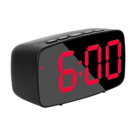 CCOCC Alarm Clock,Customizable Adjustable Brightness Digital Clock,Voice-Controlled Bedside Clock with Snooze Function and LED Display