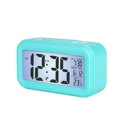 CCOCC Alarm Clock,Innovative Digital Clock for Bedrooms,Energy-Saving Adjustable Backlit Bedside Clock with Gradual Alarm and Temperature Display