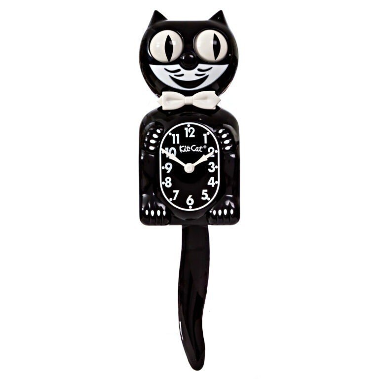 CLASSIC BLACK KIT CAT CLOCK -Full Size - 15.5" - NEW IN BOX