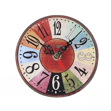 Clearance! Aoorsake Vintage Style Antique Wood Wall Clock For Home Kitchen Office Alarm Clock Wall Clock Digital Clock Multi-color